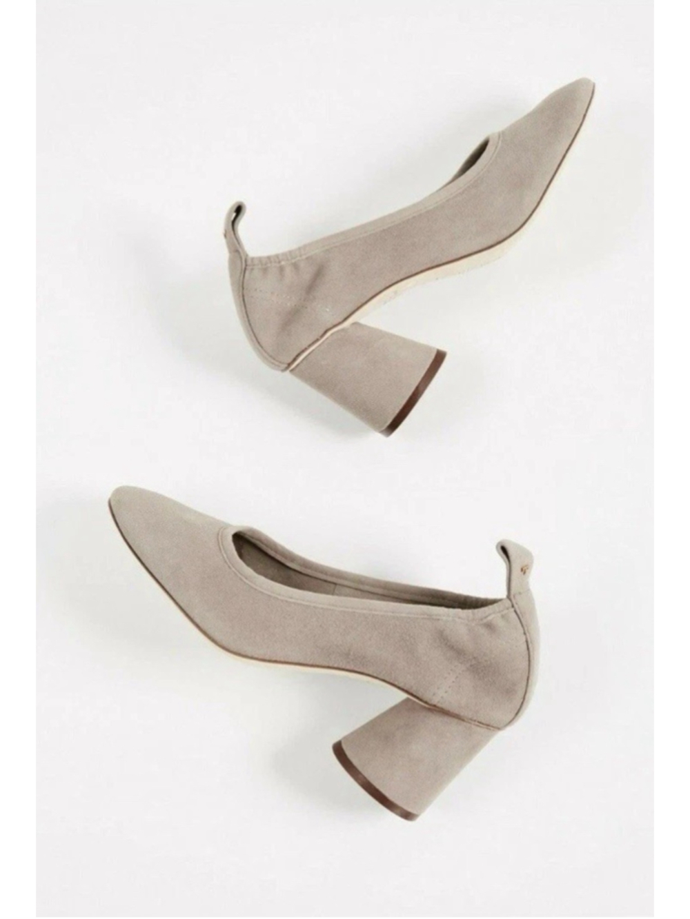 Tory Burch Shoes Womens Therese Slip On Pumps Suede Block Heels Casual 7